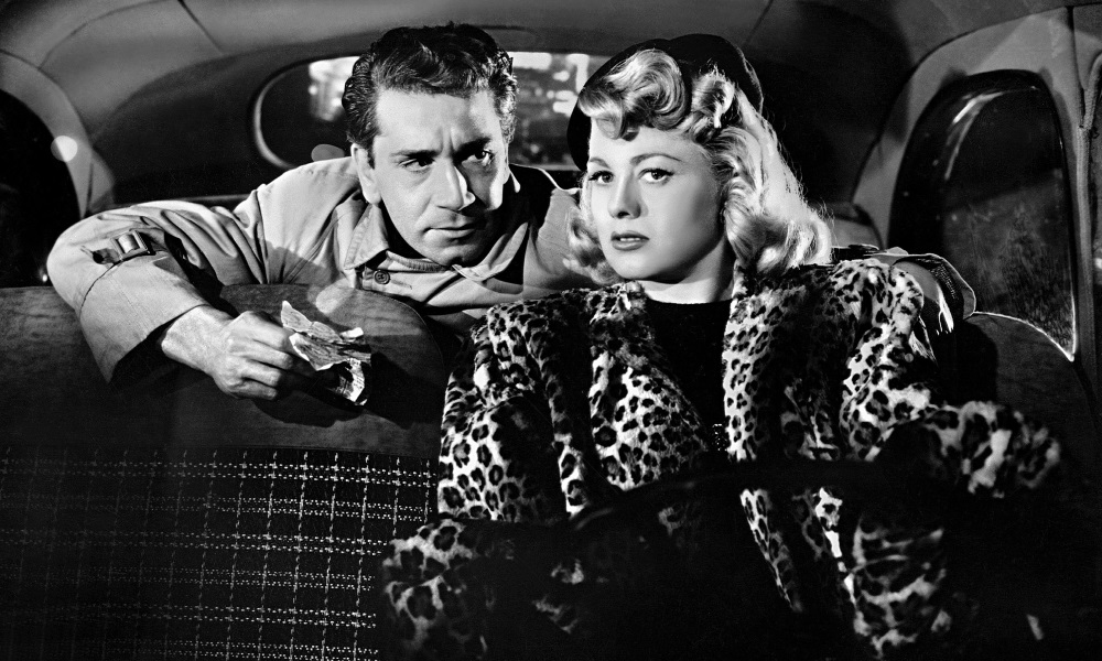 Richard Conte and Shelley Winters in 'Cry of the City'