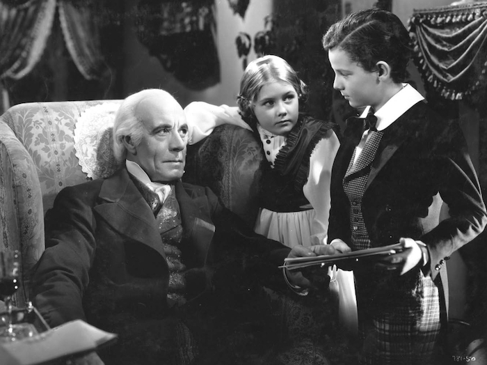 Marilyn with Lewis Stone and Freddie Bartholomew in David Copperfield</center