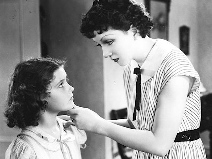 Marilyn Knowlden and Claudette Colbert in Imitation of Life