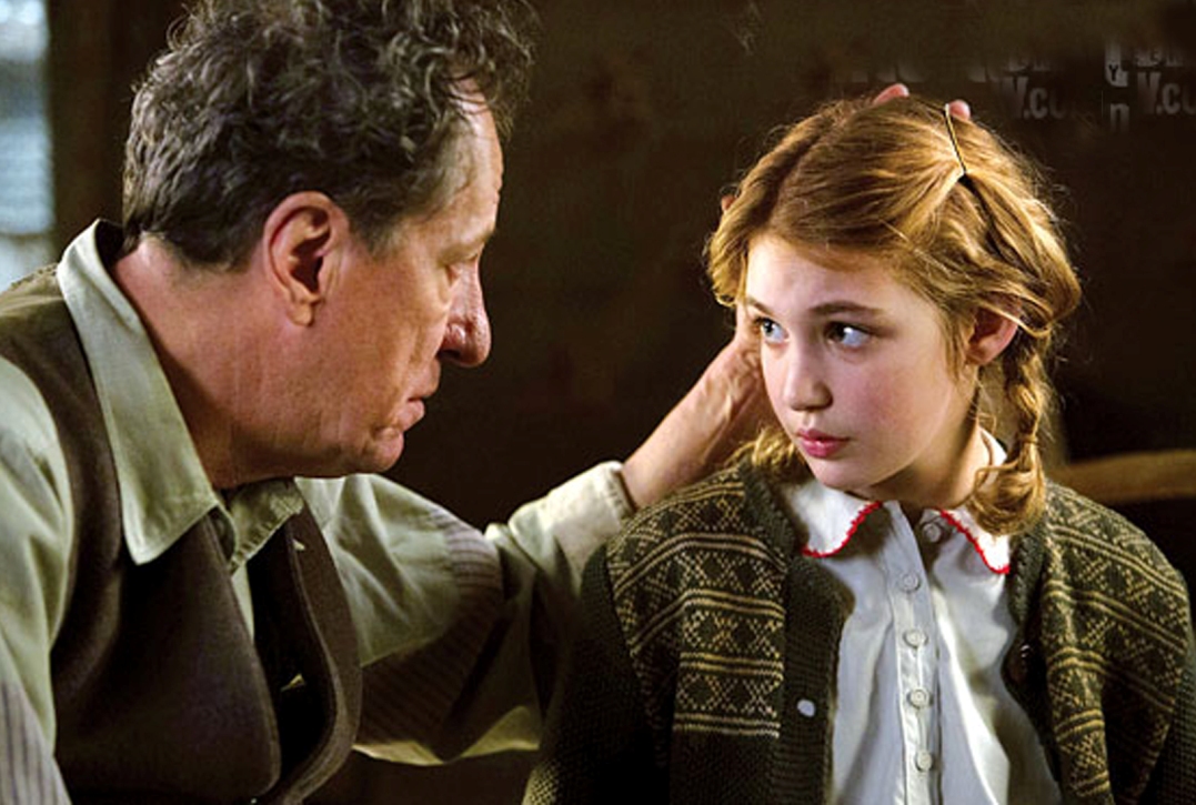 Geoffrey Rush and Sophie Nelisse talk ‘The Book Thief’