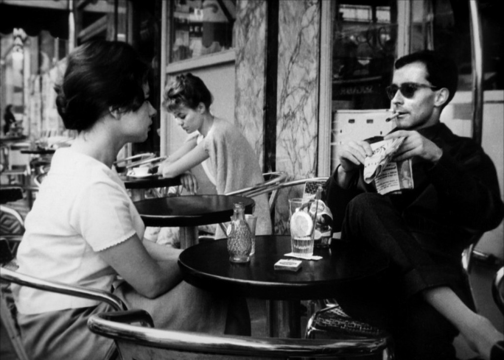 Betty Schneider and Jean-Luc Godard in 'Paris Belongs to Us'